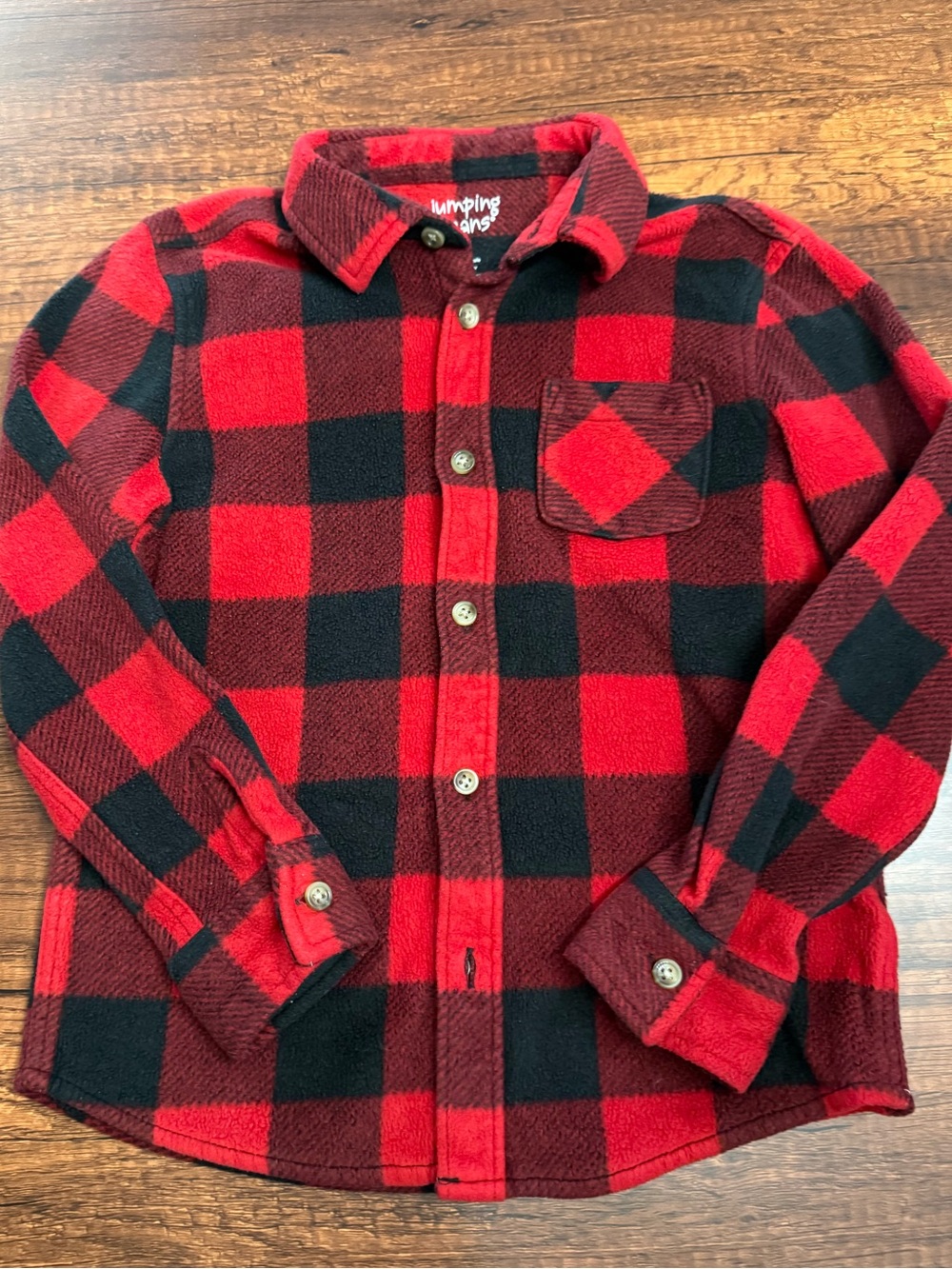 jumping beans Red & Black Buffalo Plaid Button-Down Shirt